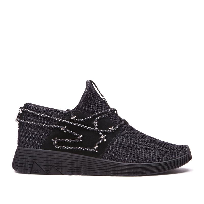 Zapatillas Bajas Supra Argentina Hombre - MALLI Negras (DBNWM-7340)